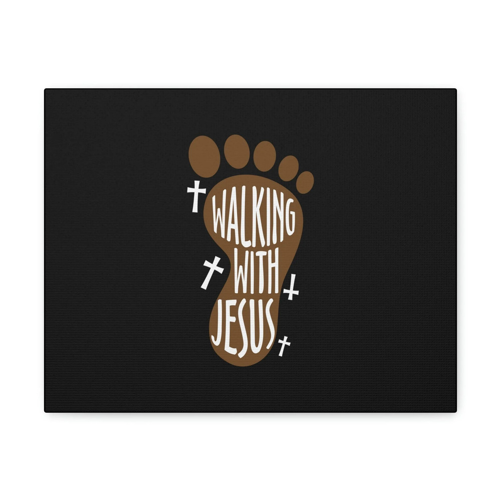 Scripture Walls Walking With Jesus Colossians 2:6 Footprint Christian Wall Art